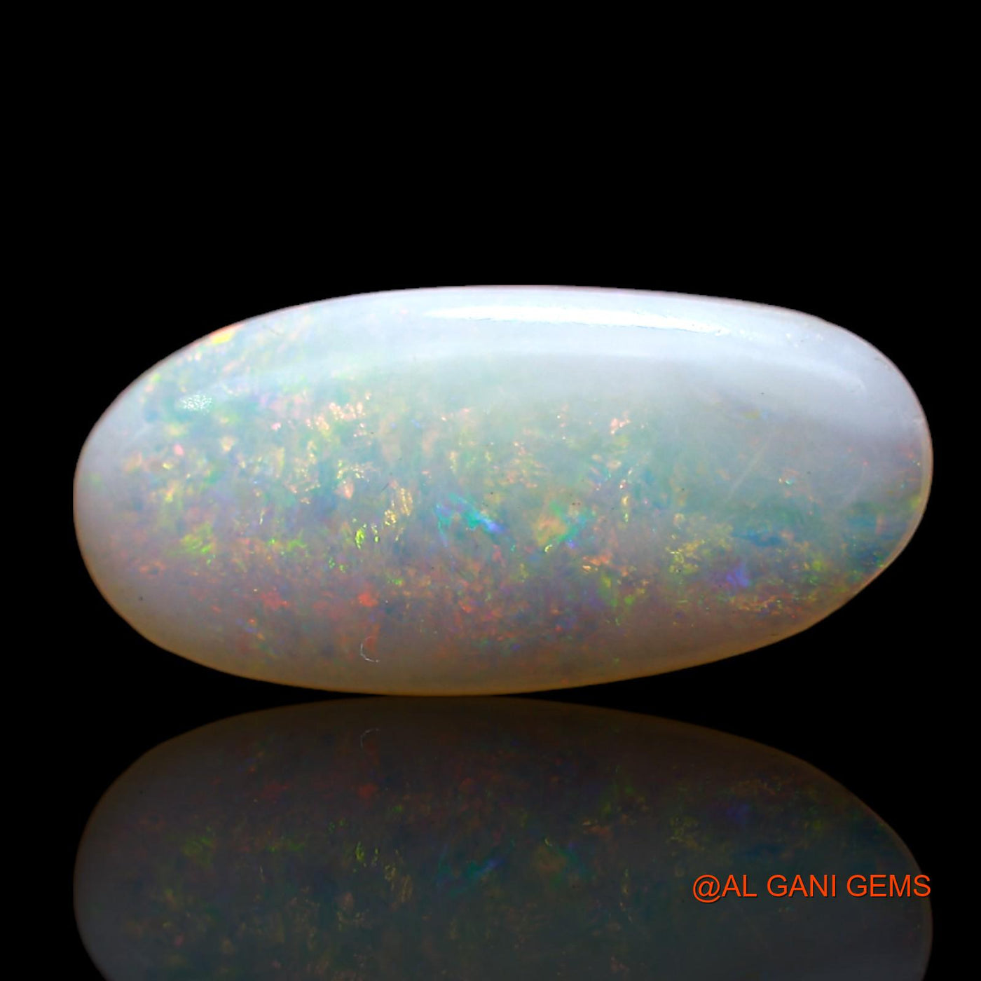 3.00 Cts Natural Australian Fire Opal Loose Gemstone Oval Cabochon 17x8x3 mm AD-19