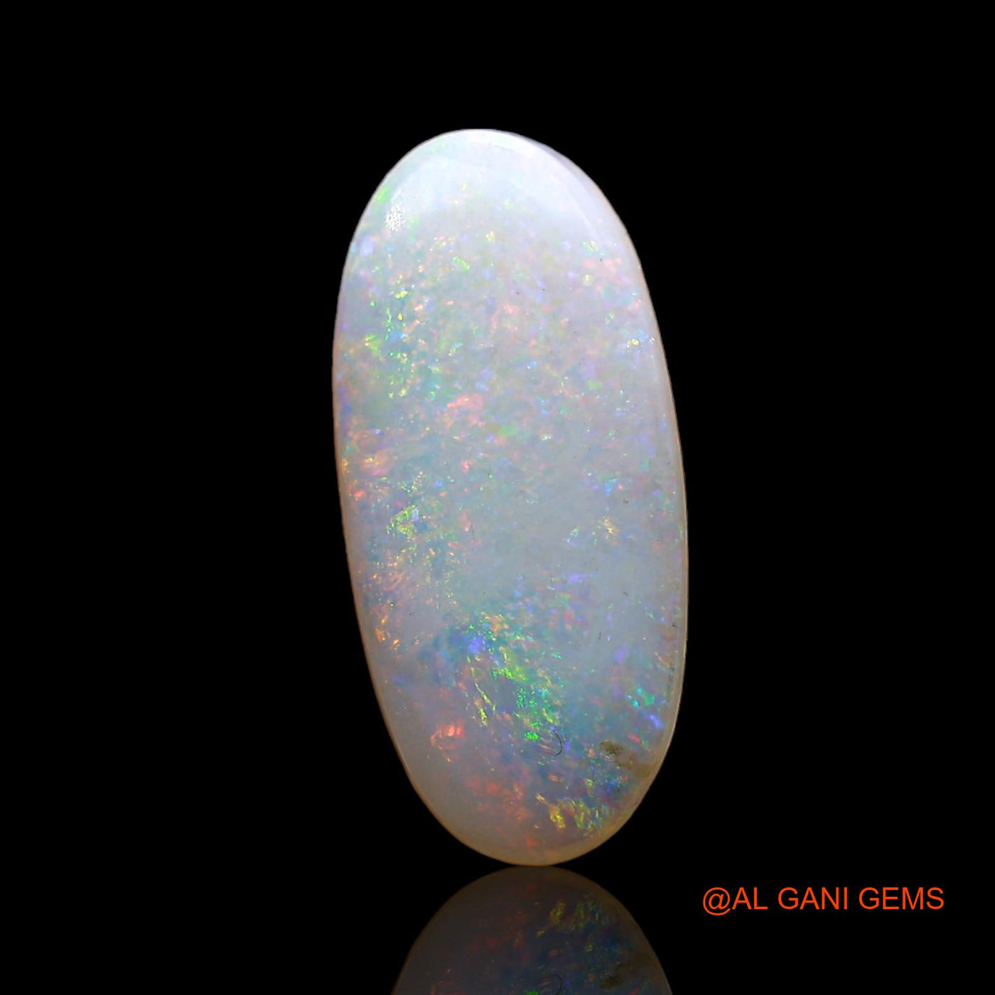 3.00 Cts Natural Australian Fire Opal Loose Gemstone Oval Cabochon 17x8x3 mm AD-19