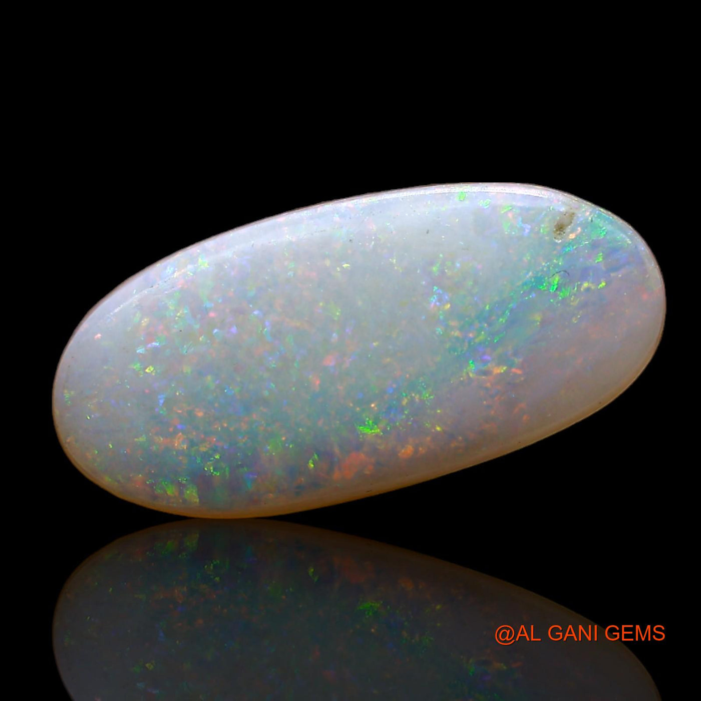 3.00 Cts Natural Australian Fire Opal Loose Gemstone Oval Cabochon 17x8x3 mm AD-19