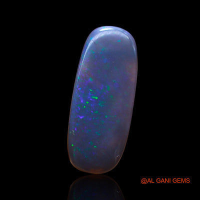 Natural Untreated Black Opal Loose Gemstone Oval Cabochon From Australia 4.00 Cts 22x9x2 mm AD-1