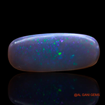 Natural Untreated Black Opal Loose Gemstone Oval Cabochon From Australia 4.00 Cts 22x9x2 mm AD-1