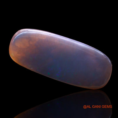 Natural Untreated Black Opal Loose Gemstone Oval Cabochon From Australia 4.00 Cts 22x9x2 mm AD-1
