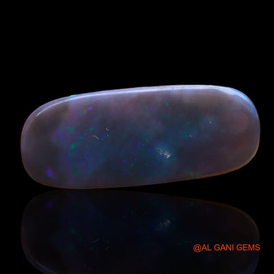 Natural Untreated Black Opal Loose Gemstone Oval Cabochon From Australia 4.00 Cts 22x9x2 mm AD-1