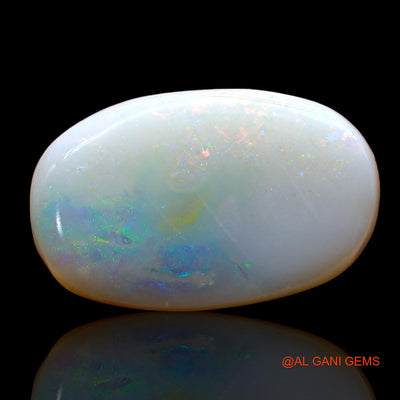 Natural Fire Opal Gemstone 8.00 Cts Loose Oval Cabochon From Australia 19x12x4 mm AD-201