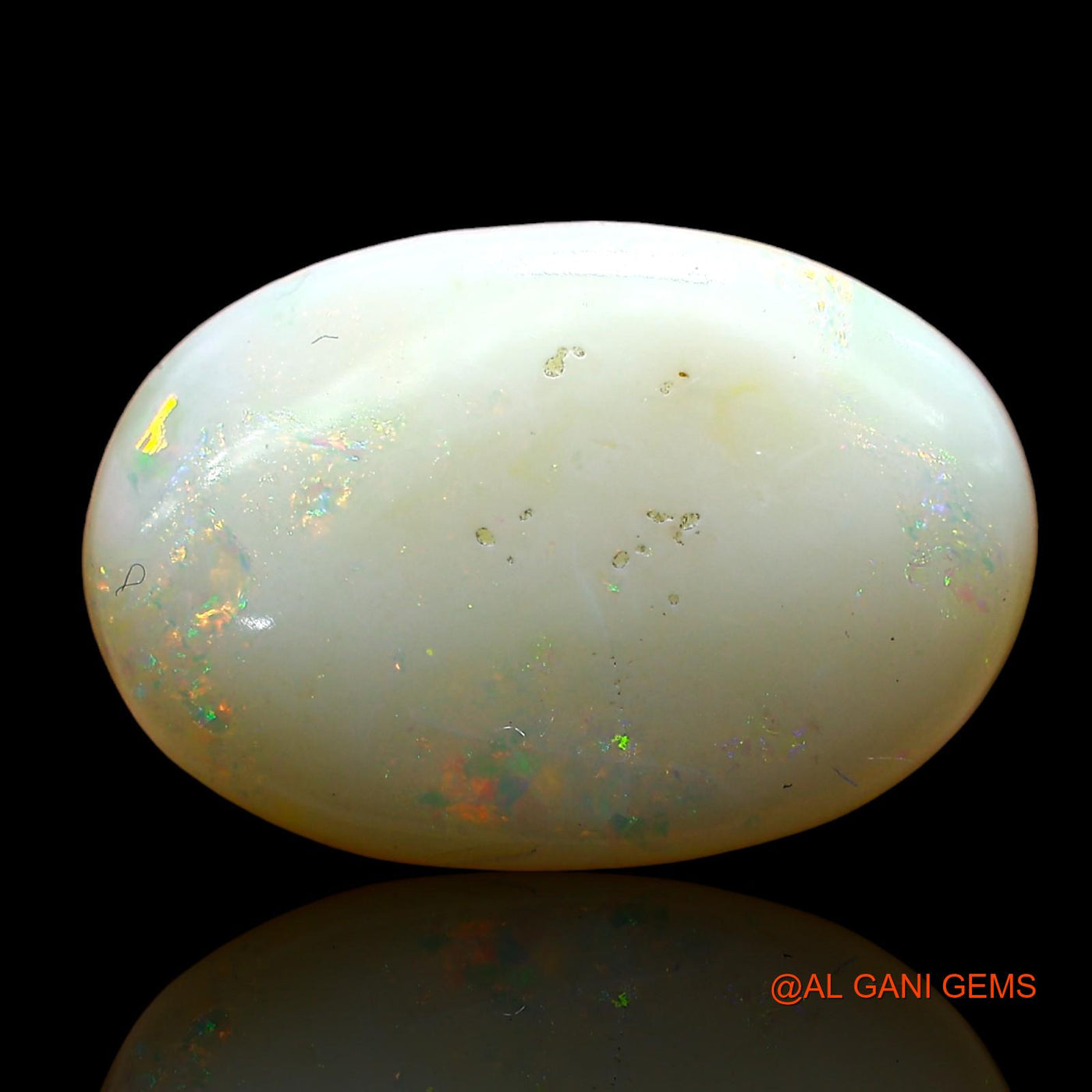 7.00 Cts Natural Australian Fire Opal Loose Gemstone Oval Cabochon 17x12x5 mm AD-202