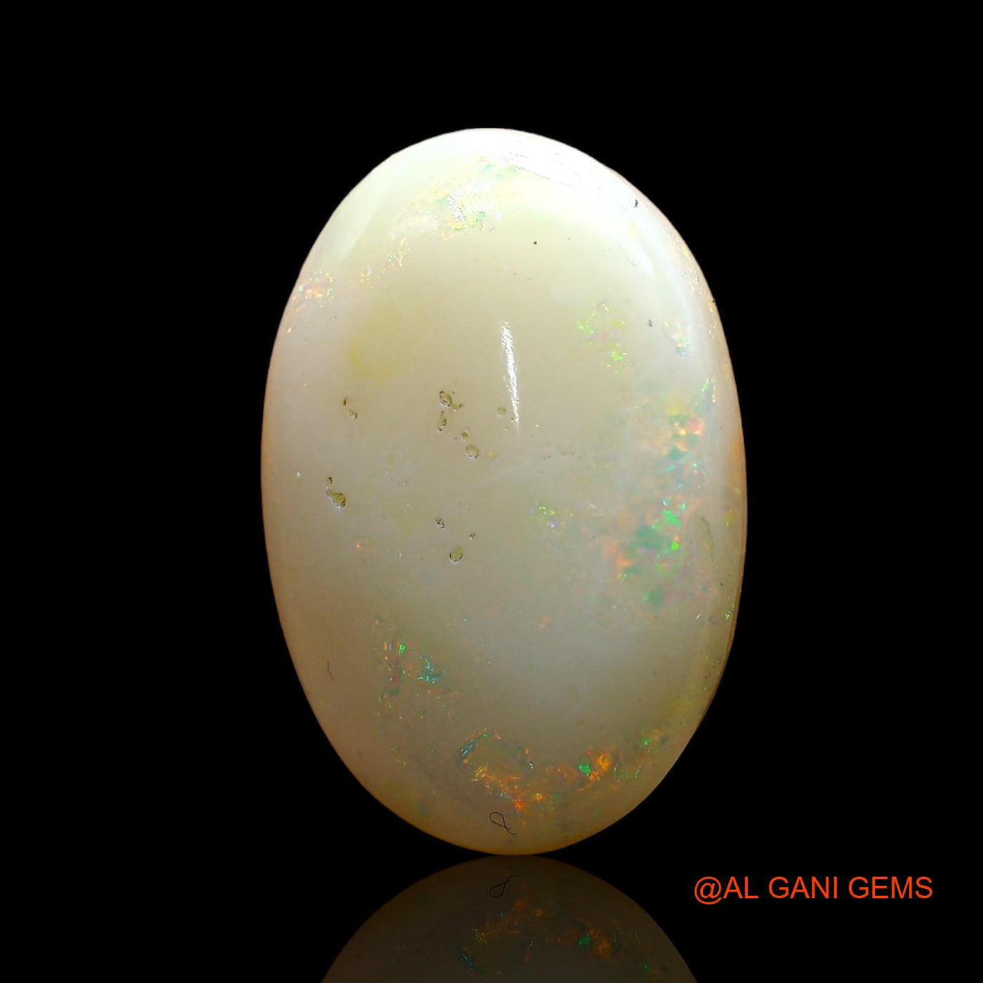 7.00 Cts Natural Australian Fire Opal Loose Gemstone Oval Cabochon 17x12x5 mm AD-202