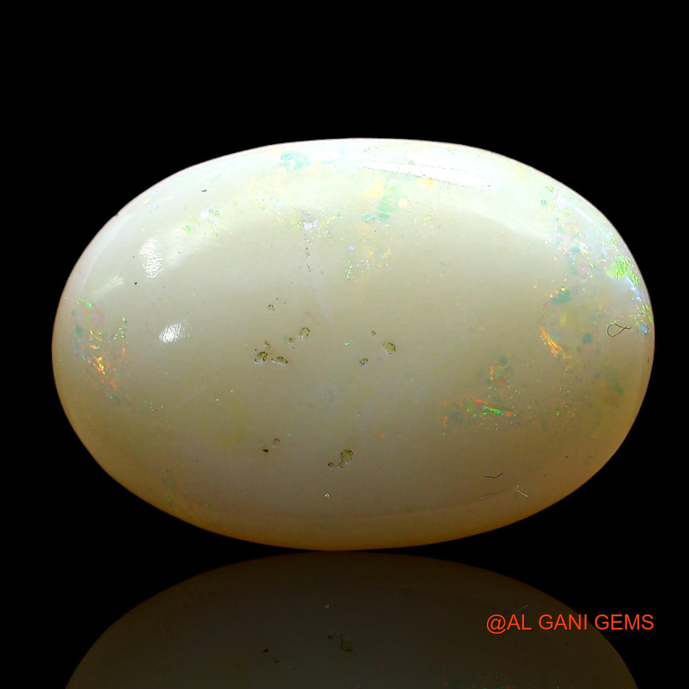 7.00 Cts Natural Australian Fire Opal Loose Gemstone Oval Cabochon 17x12x5 mm AD-202