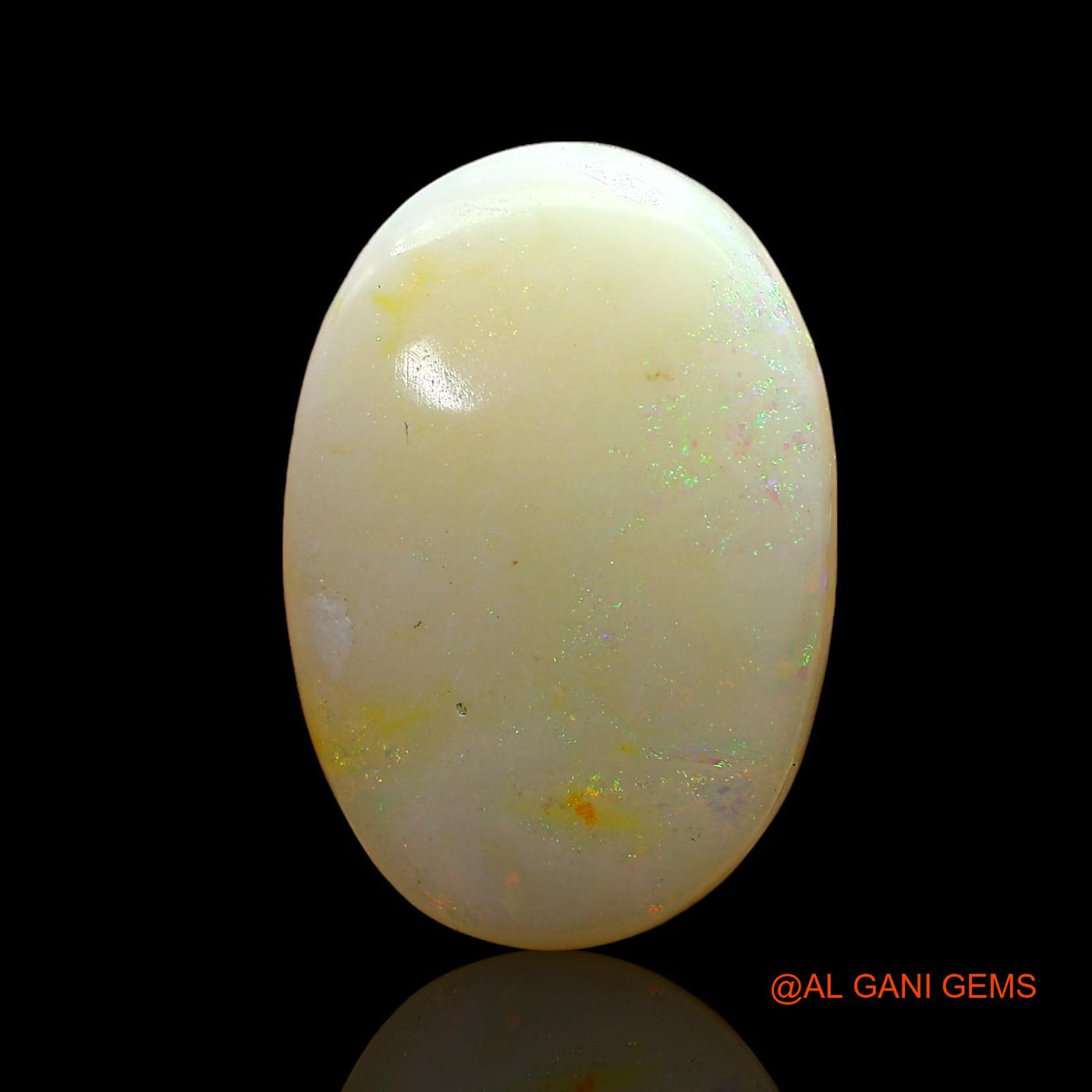 7.00 Cts Natural Australian Fire Opal Loose Gemstone Oval Cabochon 17x12x5 mm AD-202