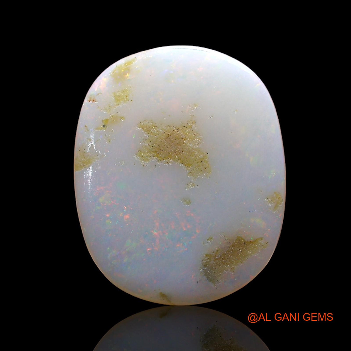 4.00 Cts Natural Australian Fire Opal Loose Gemstone Oval Cabochon 16x13x3 mm AD-208