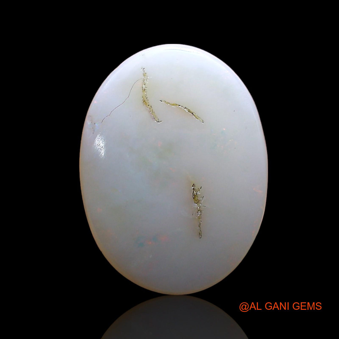 Natural Untreated Fire Opal Loose Gemstone Oval Cabochon From Australia 5.00 Cts 16x12x5 mm AD-209