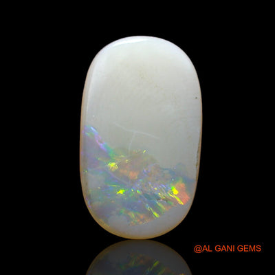 Natural Untreated Fire Opal Loose Gemstone Oval Cabochon From Australia 3.00 Cts 16x9x2 mm AD-20