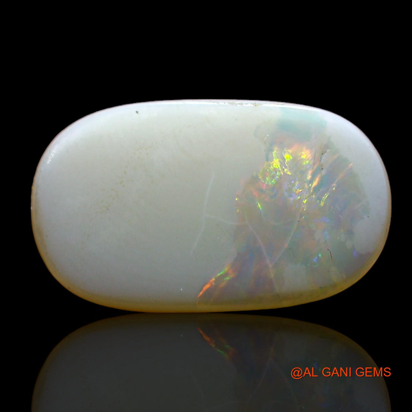 Natural Untreated Fire Opal Loose Gemstone Oval Cabochon From Australia 3.00 Cts 16x9x2 mm AD-20