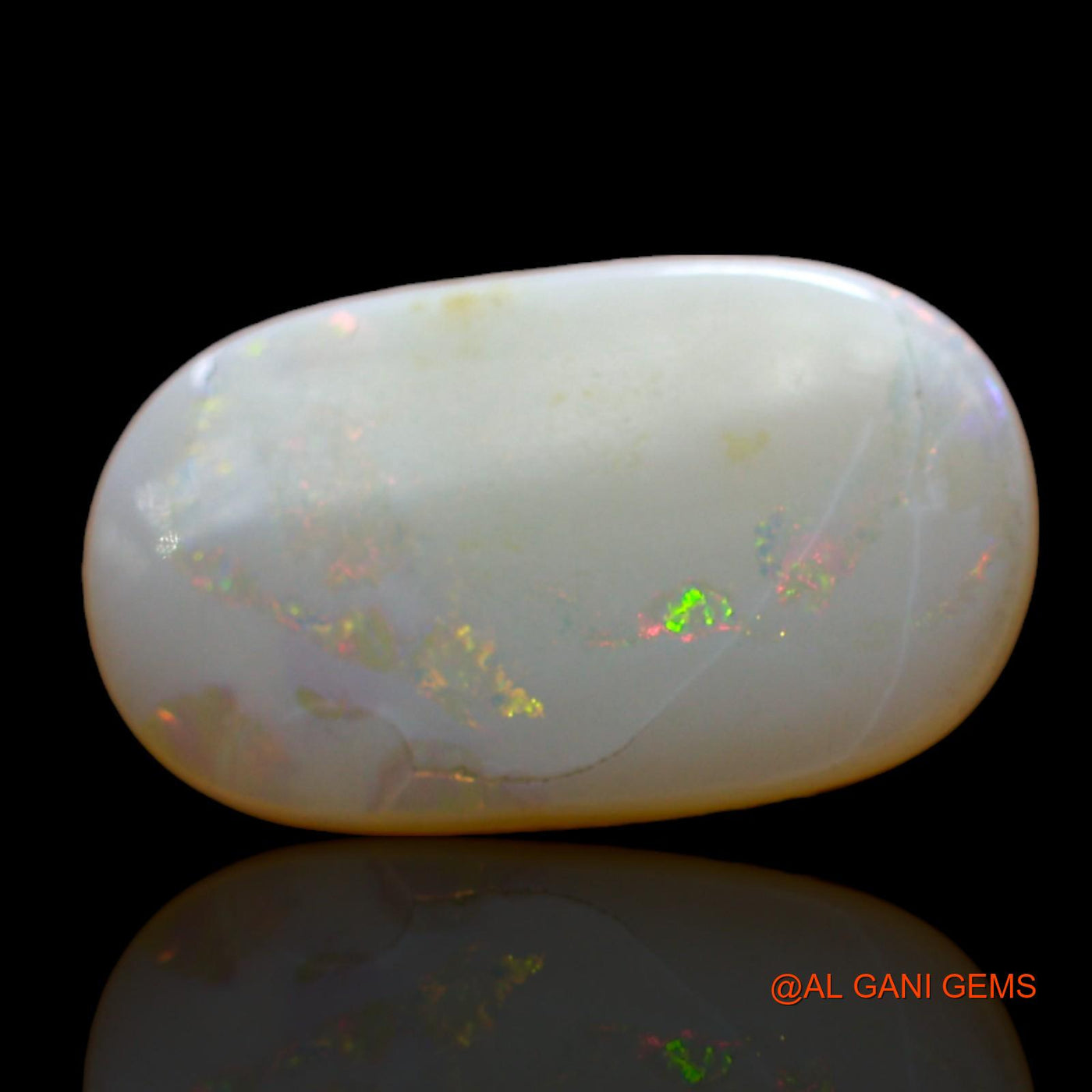 Natural Untreated Fire Opal Loose Gemstone Oval Cabochon From Australia 3.00 Cts 16x9x2 mm AD-20