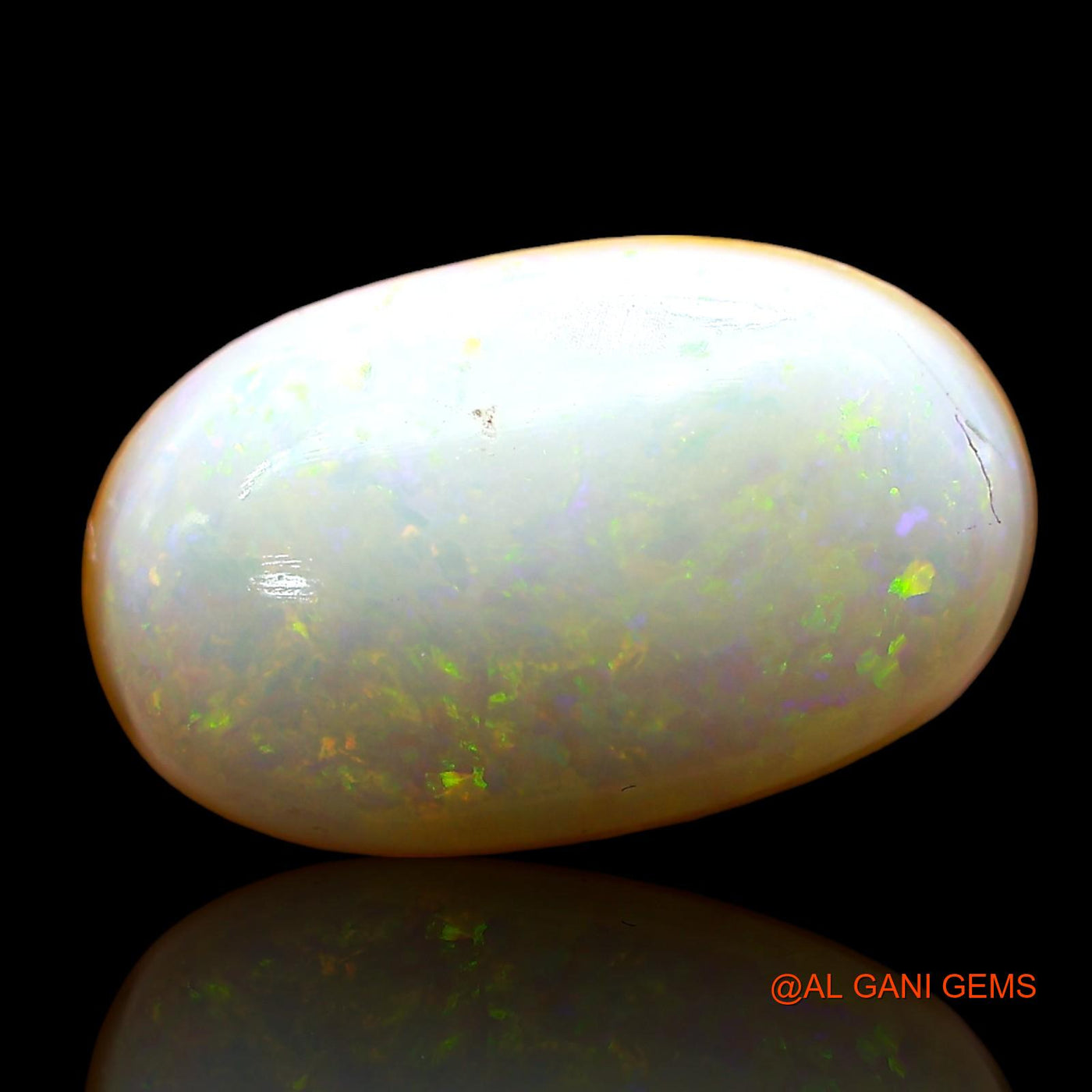 Natural Untreated Fire Opal Loose Gemstone Oval Cabochon From Australia 6.00 Cts 16x10x5 mm AD-210