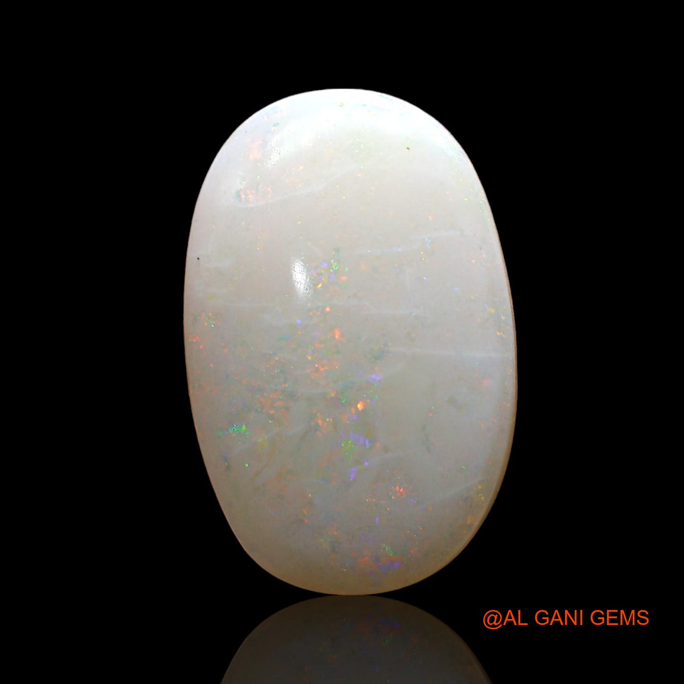 Natural Fire Opal Gemstone 3.00 Cts Loose Oval Cabochon From Australia 17x11x2 mm AD-211