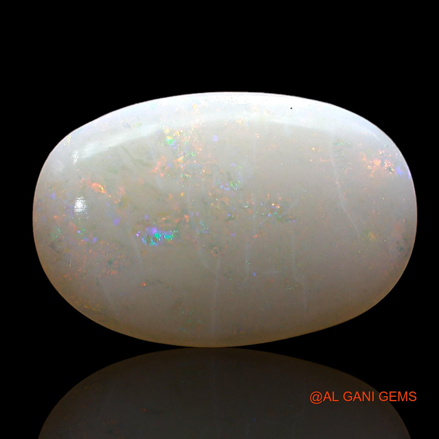 Natural Fire Opal Gemstone 3.00 Cts Loose Oval Cabochon From Australia 17x11x2 mm AD-211