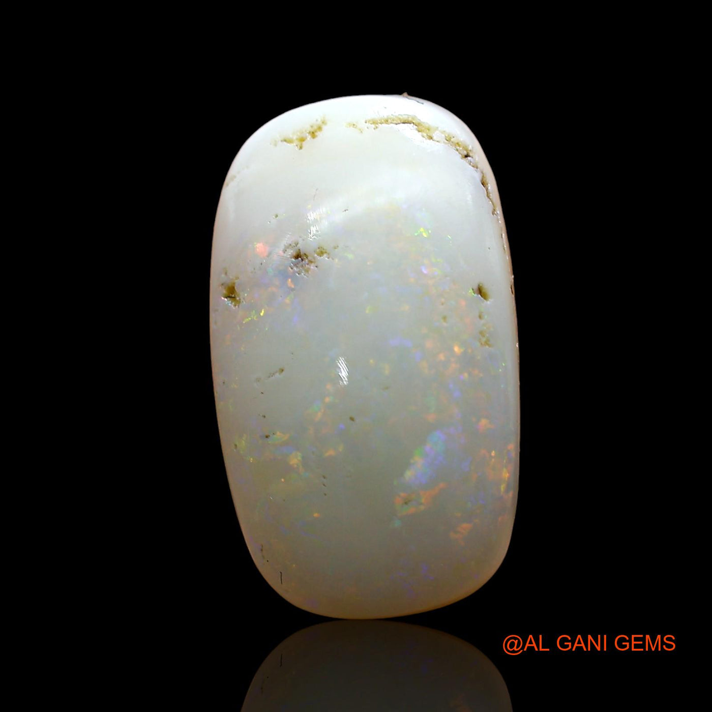 6.00 Cts Natural Australian Fire Opal Oval Cabochon Loose Gemstone For Jewelry 17x10x5 mm AD-212