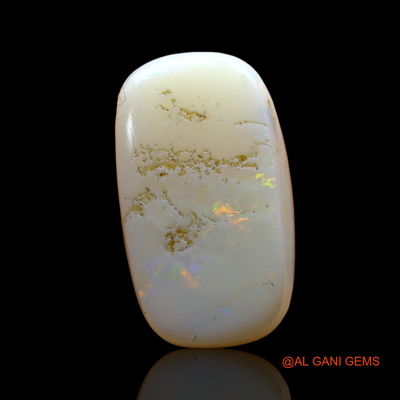 6.00 Cts Natural Australian Fire Opal Oval Cabochon Loose Gemstone For Jewelry 17x10x5 mm AD-212