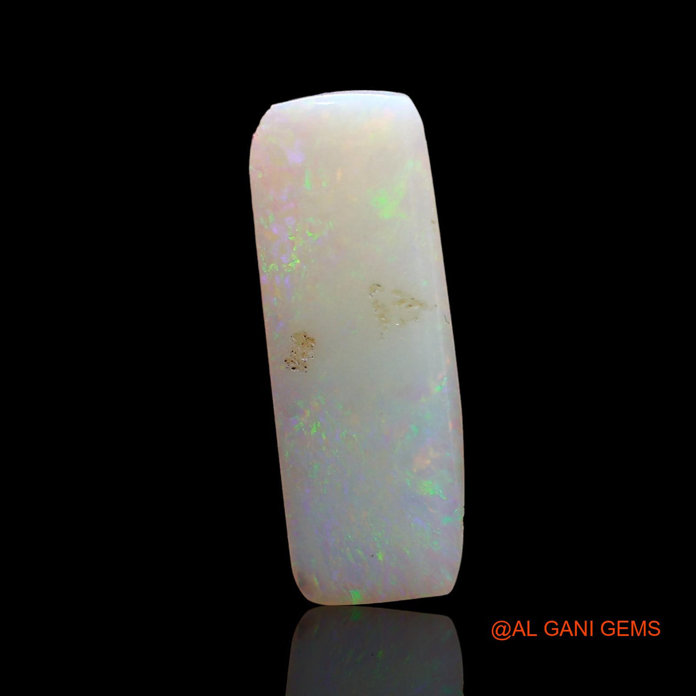 Natural Fire Opal Gemstone 2.00 Cts Loose Fancy Cabochon From Australia 18x6x2 mm AD-214