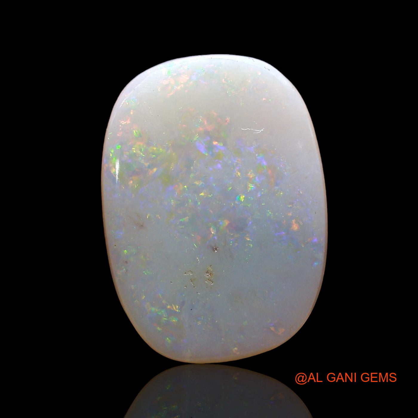 3.00 Cts Unheated Australian Fire Opal Loose Gemstone Oval Cabochon Natural 16x12x2 mm AD-216