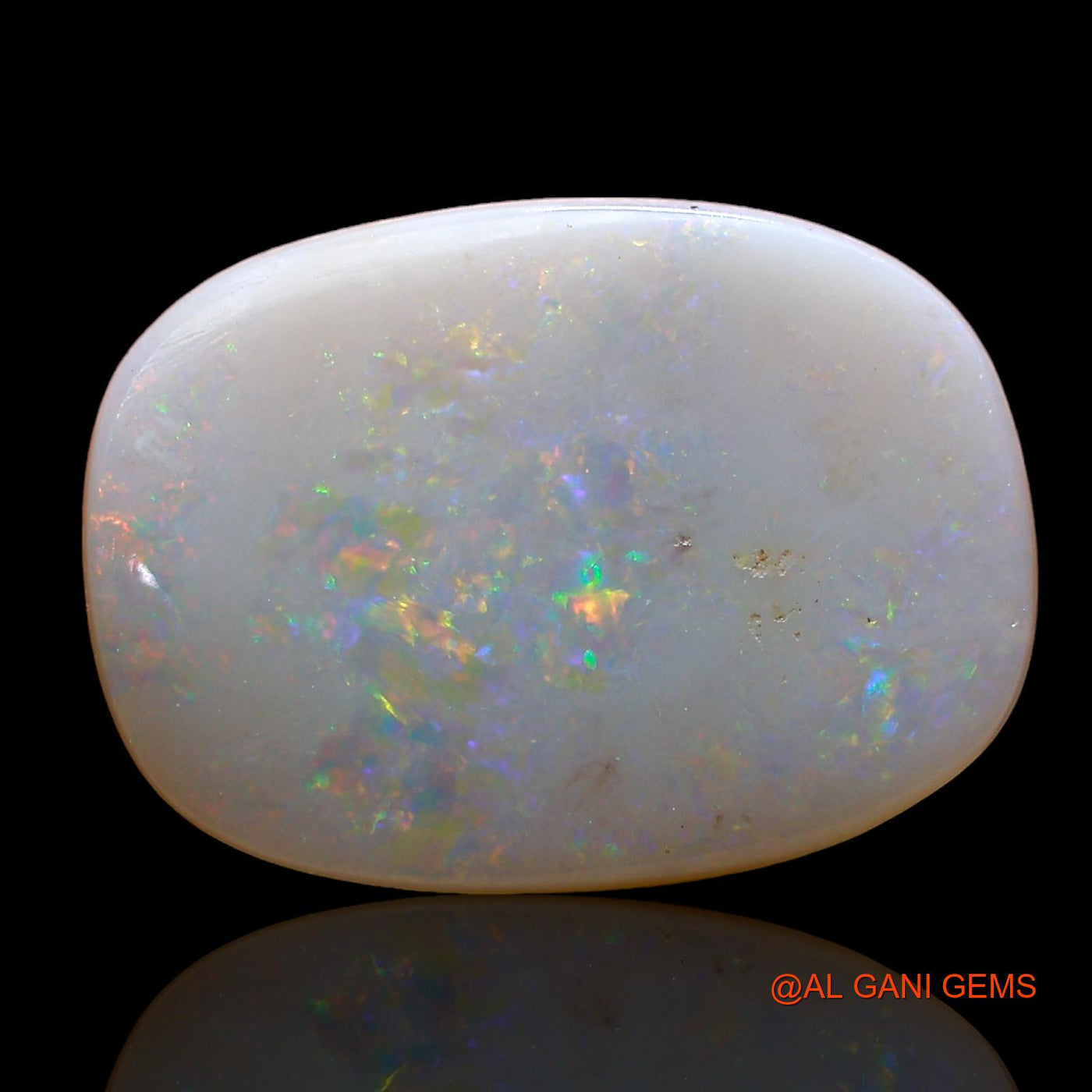 3.00 Cts Unheated Australian Fire Opal Loose Gemstone Oval Cabochon Natural 16x12x2 mm AD-216