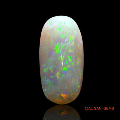 Natural Fire Opal Gemstone 3.00 Cts Loose Oval Cabochon From Australia 18x9x3 mm AD-217