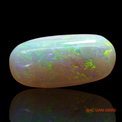 Natural Fire Opal Gemstone 3.00 Cts Loose Oval Cabochon From Australia 18x9x3 mm AD-217