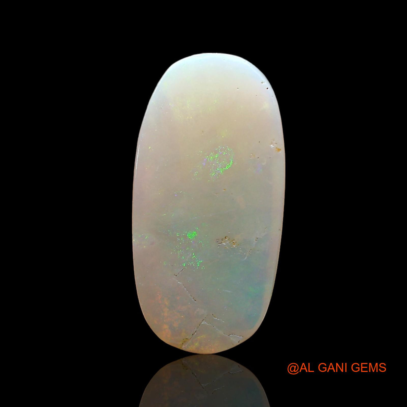 Natural Fire Opal Gemstone 3.00 Cts Loose Oval Cabochon From Australia 18x9x3 mm AD-217
