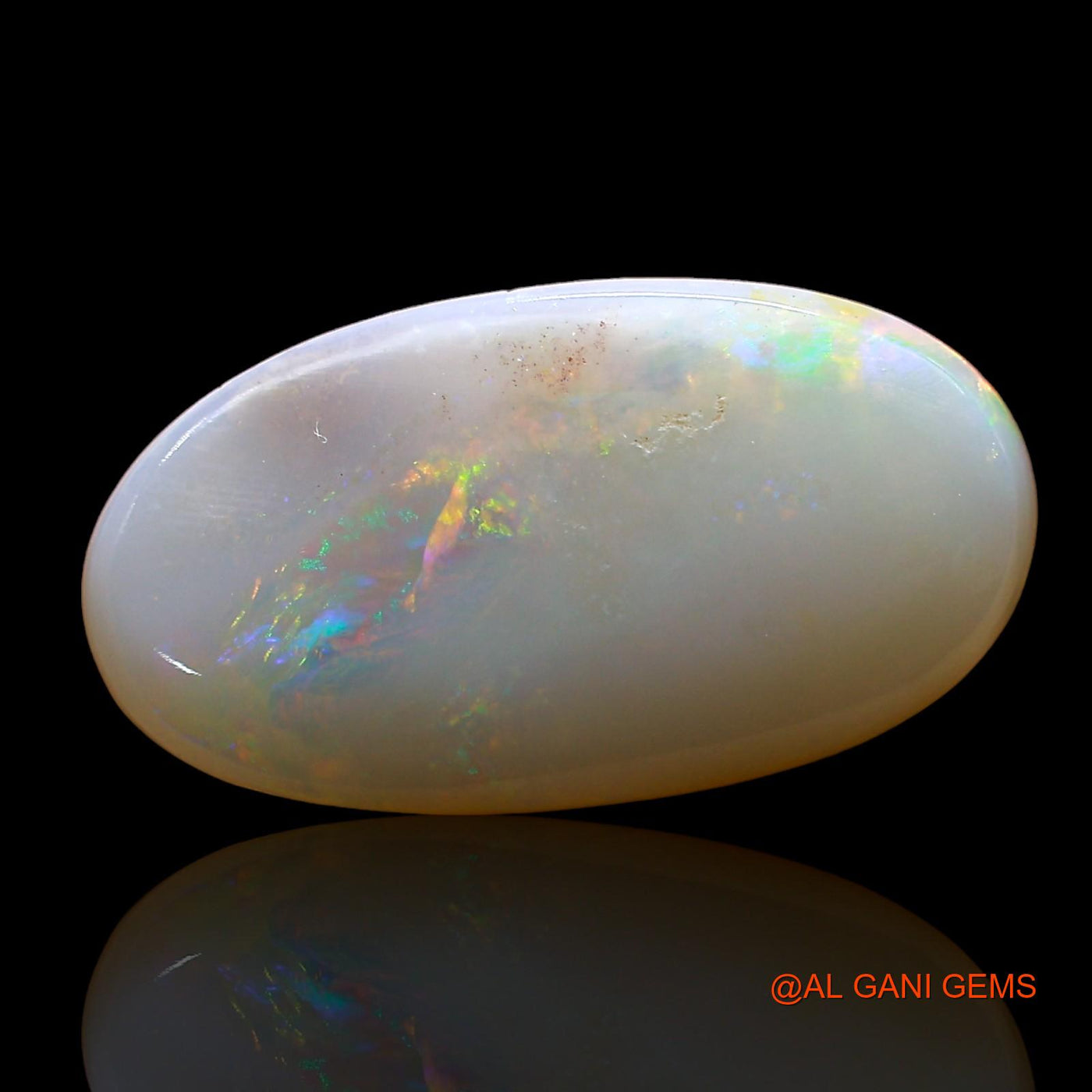 3.00 Cts Unheated Australian Fire Opal Loose Gemstone Oval Cabochon Natural 18x10x3 mm AD-218