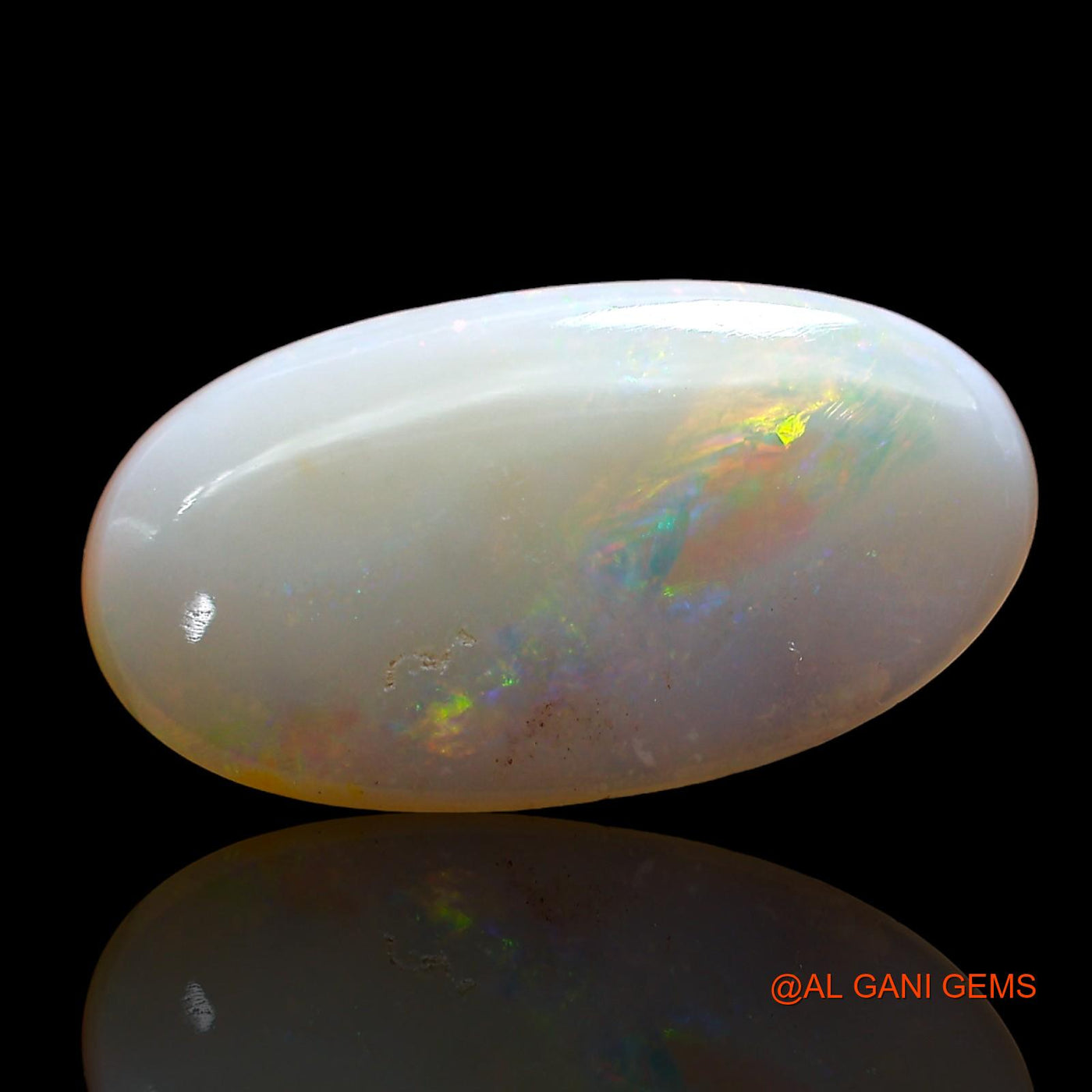 3.00 Cts Unheated Australian Fire Opal Loose Gemstone Oval Cabochon Natural 18x10x3 mm AD-218