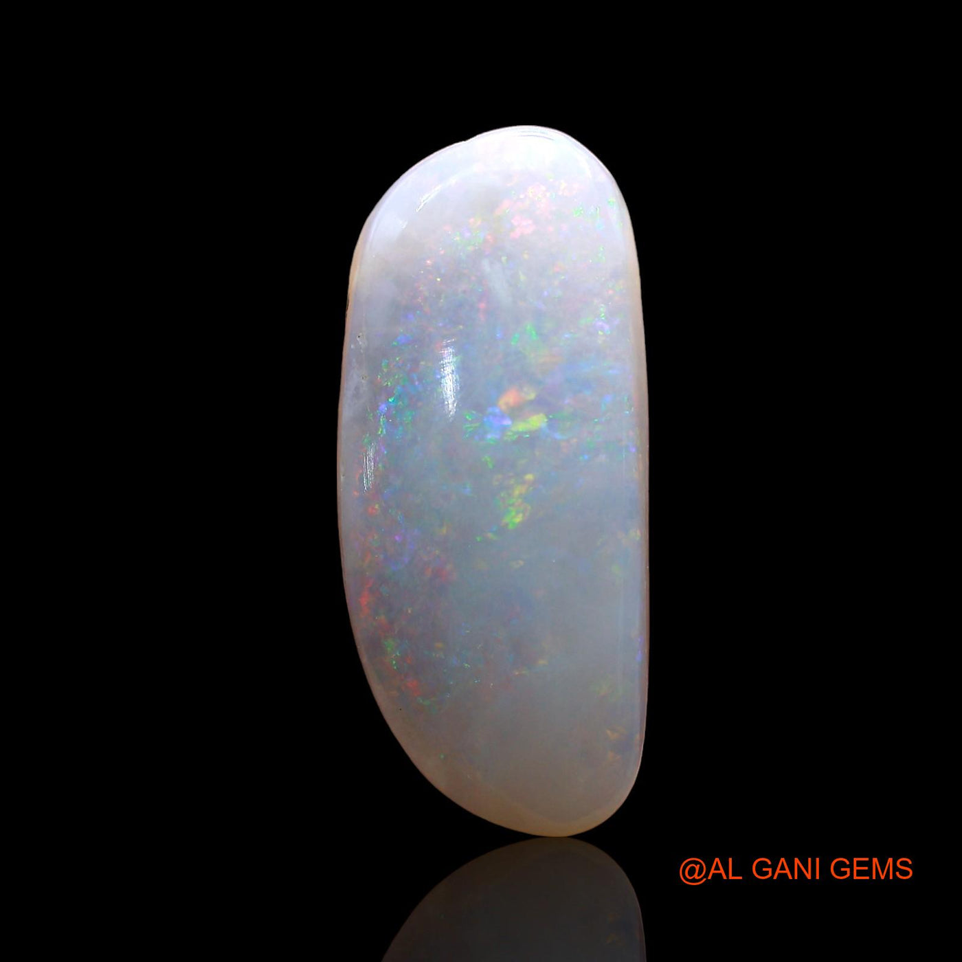 3.00 Cts Natural Australian Fire Opal Loose Gemstone Fancy Cabochon 18x8x3 mm AD-220