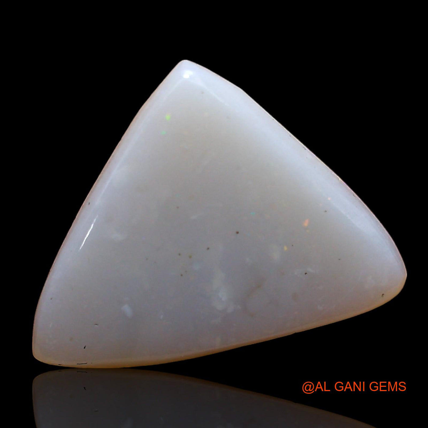 3.00 Cts Natural Australian Fire Opal Loose Gemstone Trillion Cabochon 16x12x2 mm AD-221