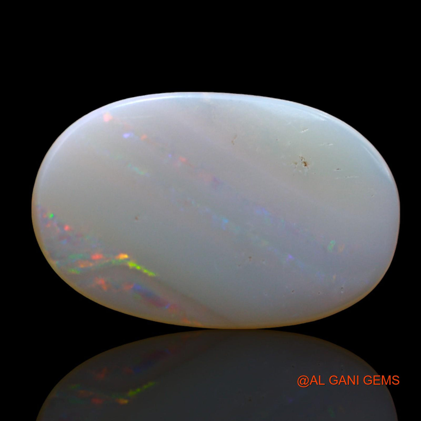 3.00 Cts Natural Australian Fire Opal Loose Gemstone Oval Cabochon 17x11x2 mm AD-222