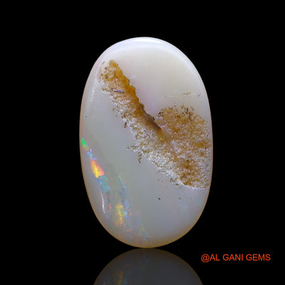 3.00 Cts Natural Australian Fire Opal Loose Gemstone Oval Cabochon 17x11x2 mm AD-222