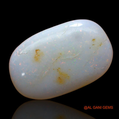 Natural Untreated Fire Opal Loose Gemstone Oval Cabochon From Australia 4.00 Cts 16x10x3 mm AD-224