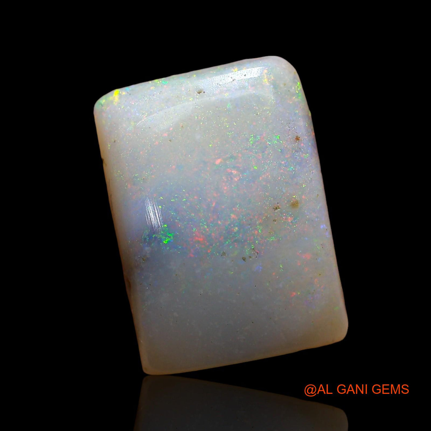5.00 Cts Natural Australian Fire Opal Loose Gemstone Square Cabochon 14x10x4 mm AD-226