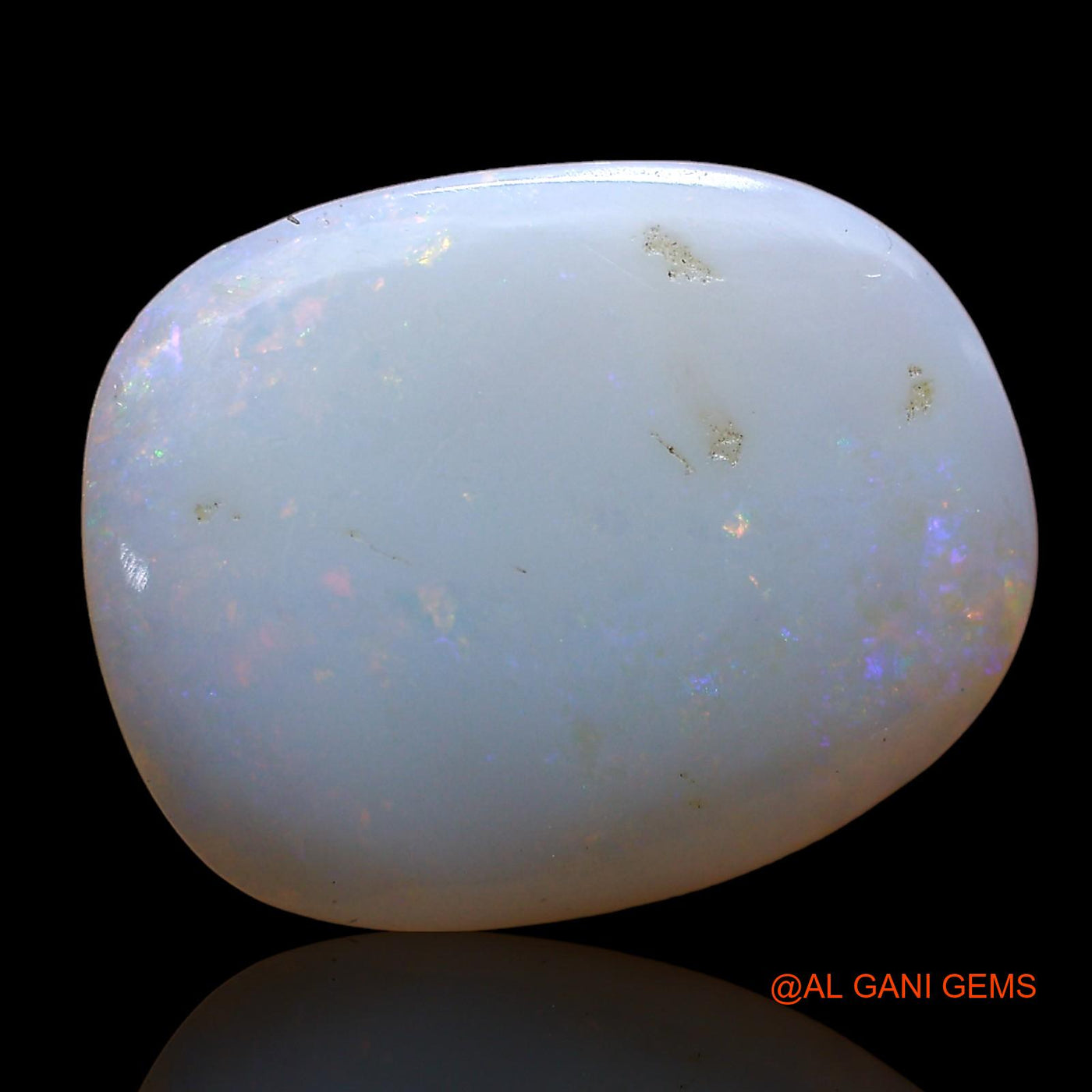 3.00 Cts Unheated Australian Fire Opal Loose Gemstone Oval Cabochon Natural 15x12x2 mm AD-227
