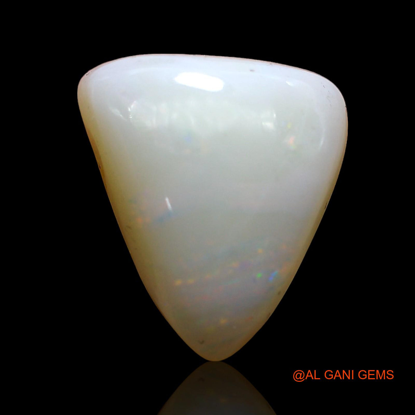 Natural Fire Opal Gemstone 6.00 Cts Loose Trillion Cabochon From Australia 14x12x6 mm AD-228