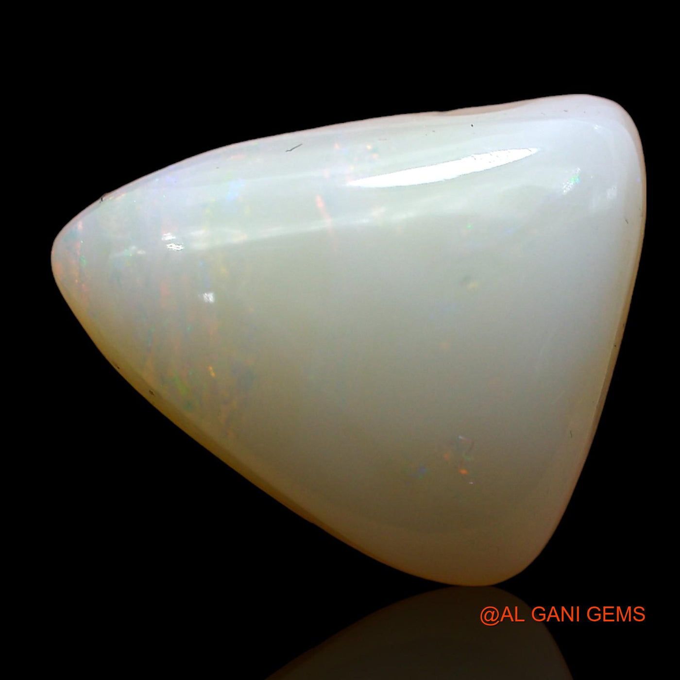 Natural Fire Opal Gemstone 6.00 Cts Loose Trillion Cabochon From Australia 14x12x6 mm AD-228
