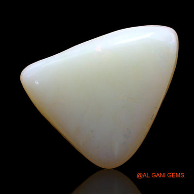 Natural Fire Opal Gemstone 6.00 Cts Loose Trillion Cabochon From Australia 14x12x6 mm AD-228