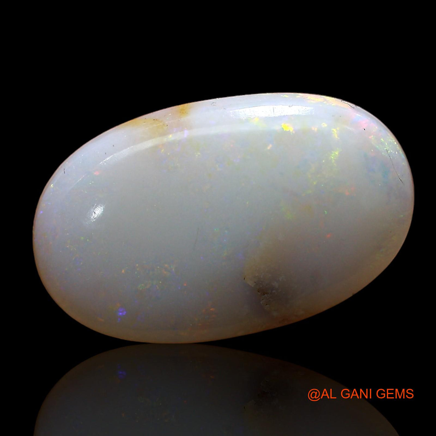 4.00 Cts Natural Australian Fire Opal Loose Gemstone Oval Cabochon 16x10x3 mm AD-229