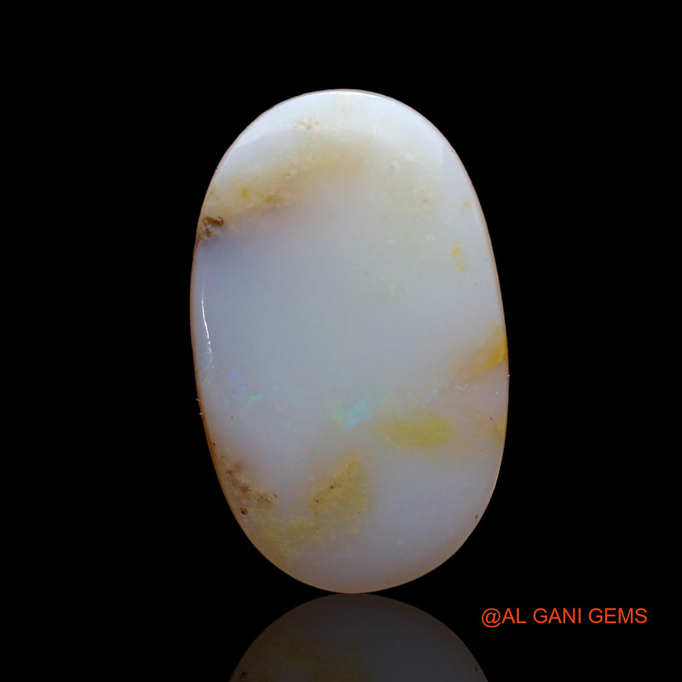 4.00 Cts Natural Australian Fire Opal Loose Gemstone Oval Cabochon 16x10x3 mm AD-229