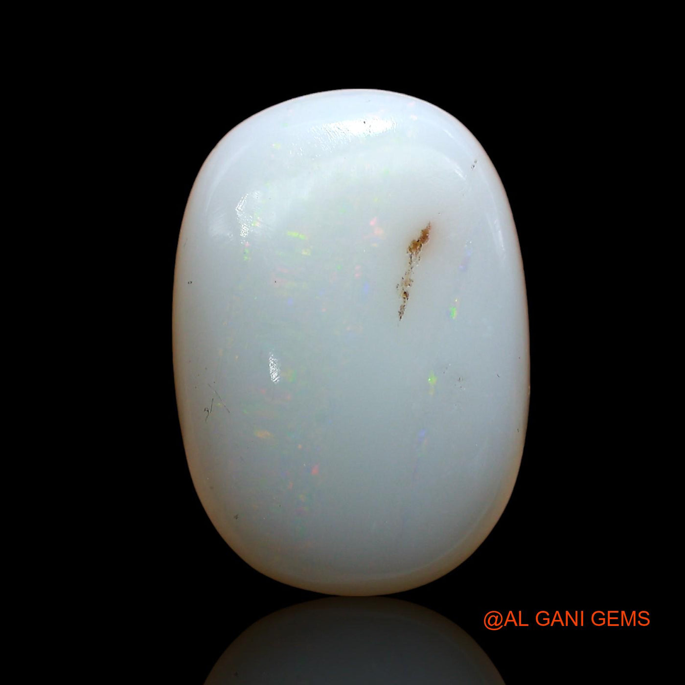 7.00 Cts Unheated Australian Fire Opal Loose Gemstone Oval Cabochon Natural 16x11x6 mm AD-230