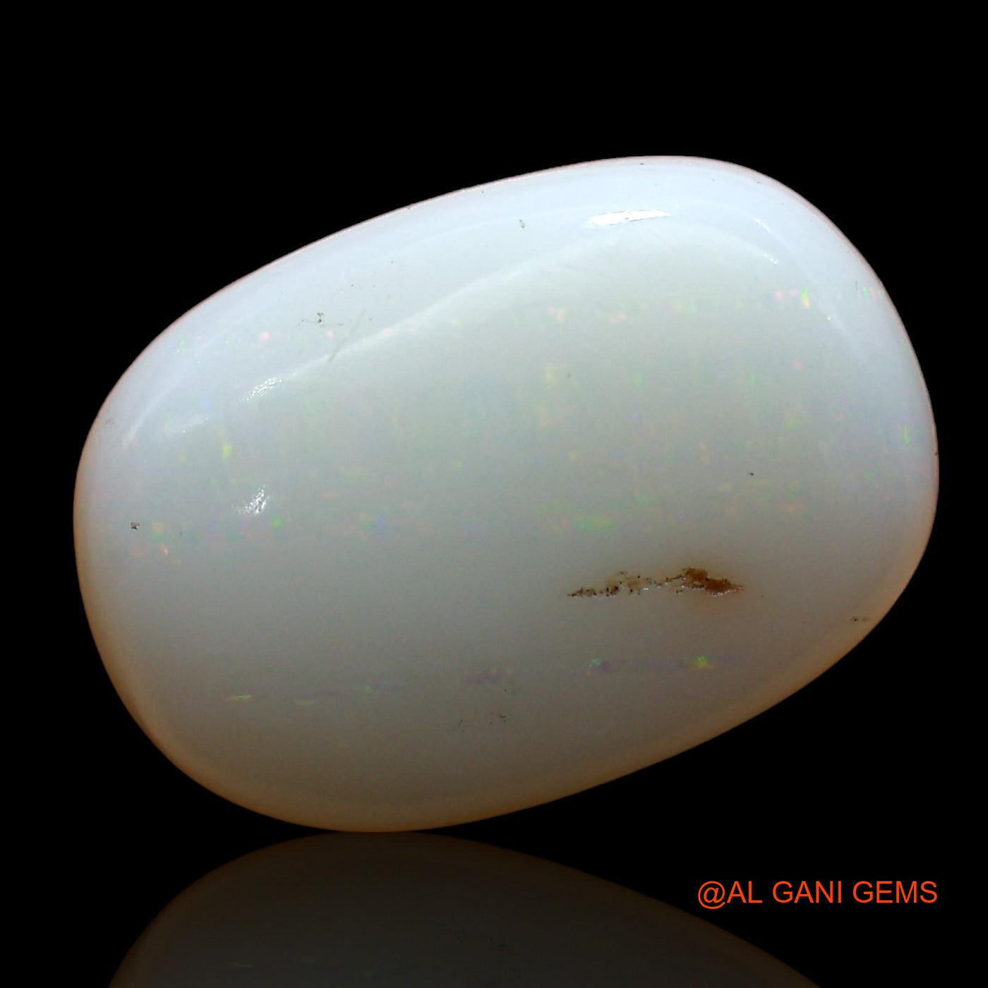 7.00 Cts Unheated Australian Fire Opal Loose Gemstone Oval Cabochon Natural 16x11x6 mm AD-230