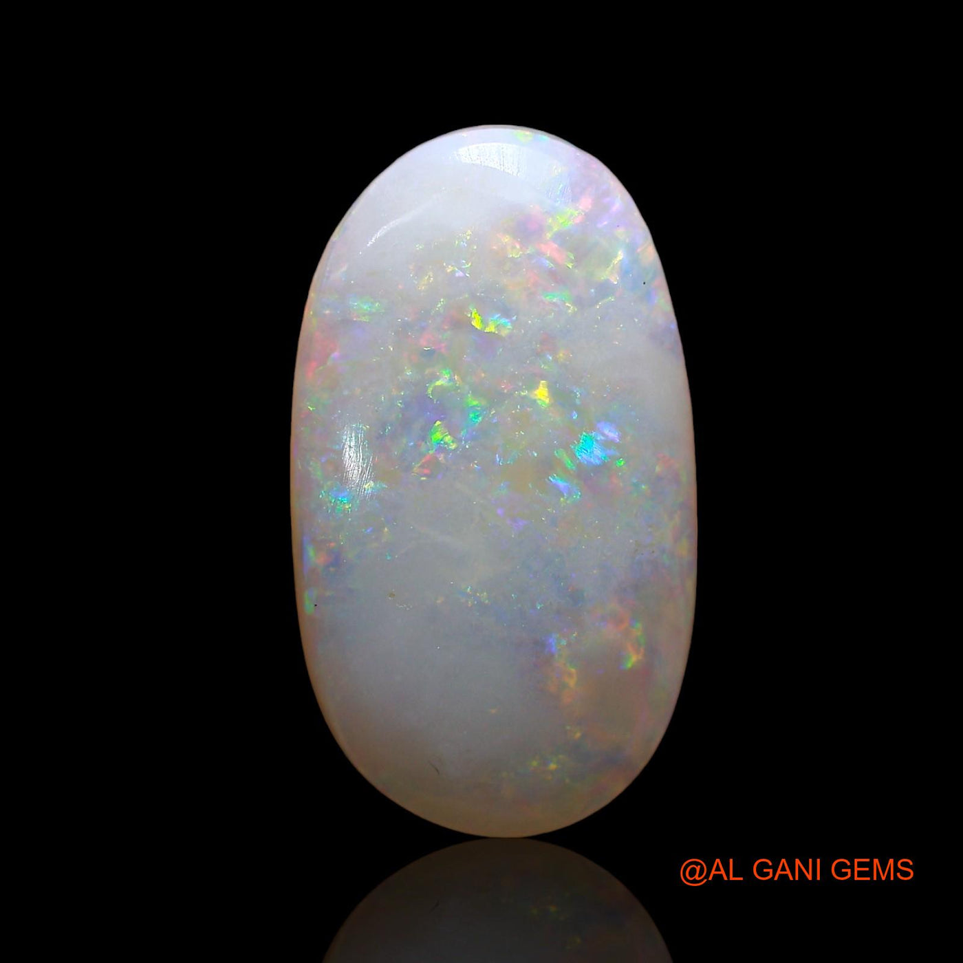 3.00 Cts Natural Australian Fire Opal Loose Gemstone Oval Cabochon 17x9x3 mm AD-231