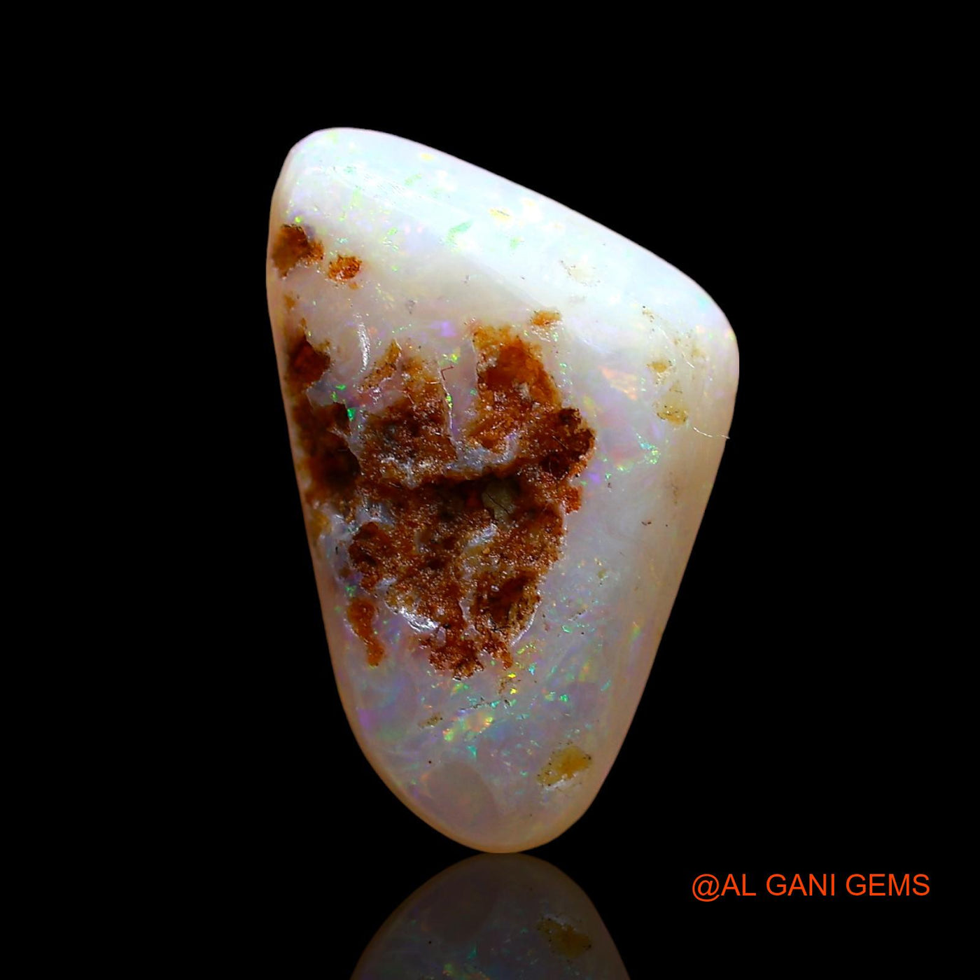 4.00 Cts Natural Australian Fire Opal Trillion Cabochon Loose Gemstone For Jewelry 16x10x4 mm AD-232