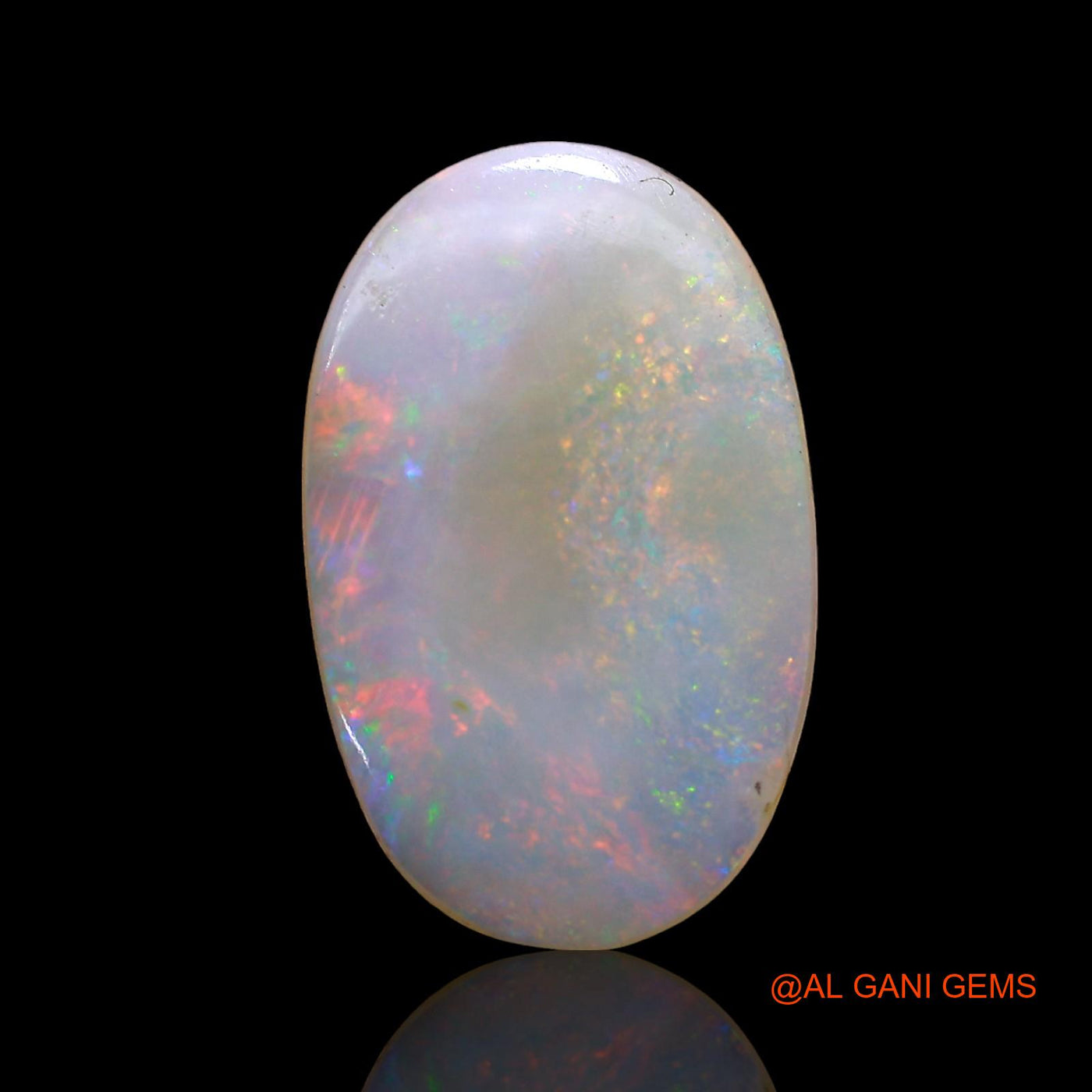 Natural Untreated Fire Opal Loose Gemstone Oval Cabochon From Australia 3.00 Cts 16x10x2 mm AD-234