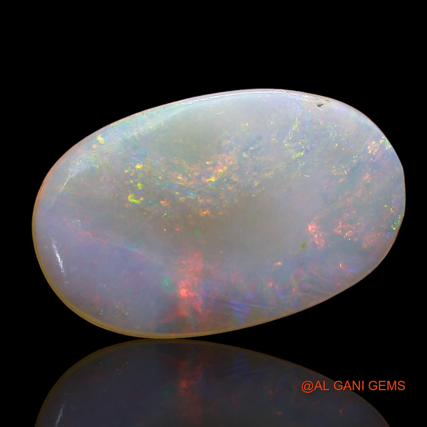 Natural Untreated Fire Opal Loose Gemstone Oval Cabochon From Australia 3.00 Cts 16x10x2 mm AD-234