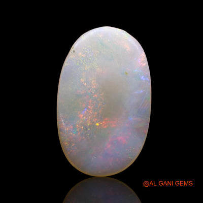Natural Untreated Fire Opal Loose Gemstone Oval Cabochon From Australia 3.00 Cts 16x10x2 mm AD-234