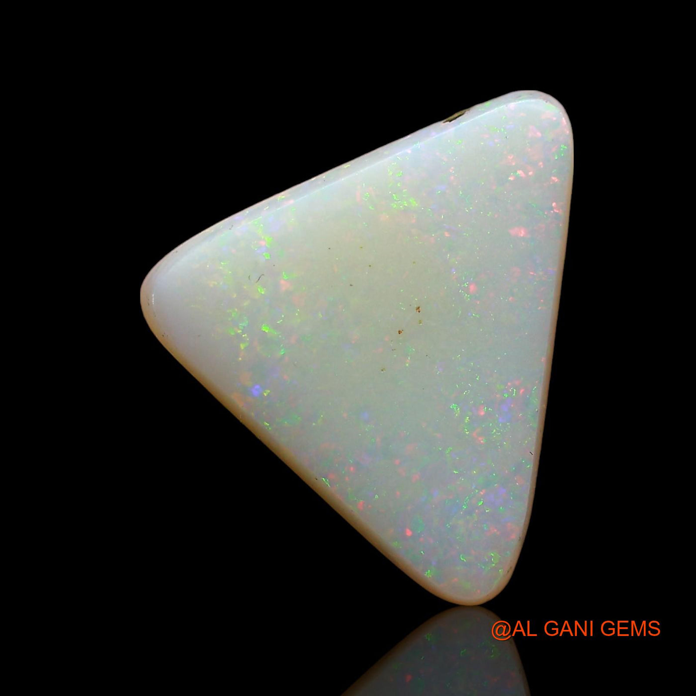 Natural Untreated Fire Opal Loose Gemstone Trillion Cabochon From Australia 3.00 Cts 12x11x3 mm AD-235